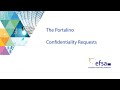 The portalino  confidentiality requests