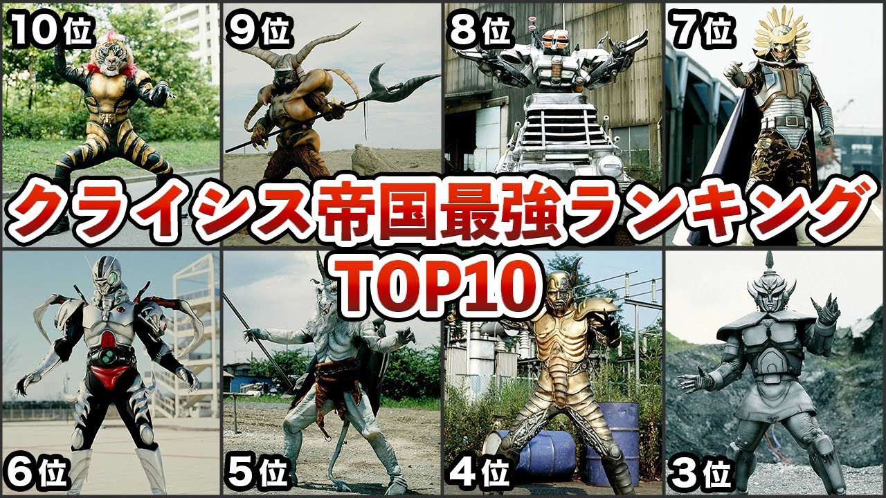 仮面ライダーBLACK RX】最強怪人ランキングTOP10【ゆっくり解説 