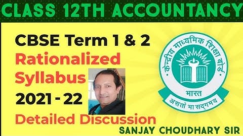 CBSE Big News|| CBSE Term wise Syllabus 2021-22|| Accounts|| Latest Syllabus