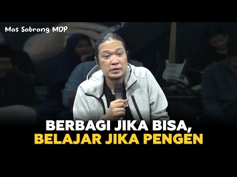Mas Sabrang MDP - kita tidak bertanggung jawab pada semua ilmu