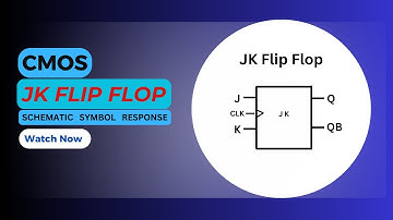 CMOS JK Flip Flop with NAND Gates | Schematic | Symbol | Transient response | Cadence Virtuoso