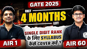 How to Cover the Entire GATE Syllabus in 120 Days | GATE Exam Strategy to Secure Double Digit Rank
