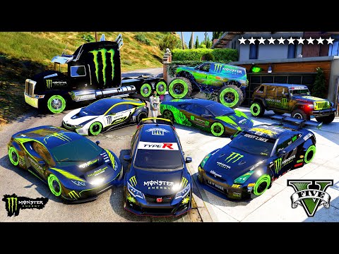 GTA V - Stealing MONSTER SuperCar's with Franklin (Real Life Cars #185)