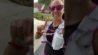 2 20 oz soft flasks & pocket on back to hold 1.5l bladder if needed! #shortsyoutube #run #hydration screenshot 4