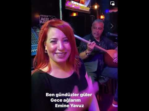 EMİNE YAVUZ \u0026 Ben gündüzler Güler Gece Ağlarım canlı sahne ( cower)