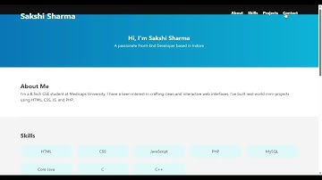TechnoHacks Internship - 1 | Create a Personal Portfolio Website