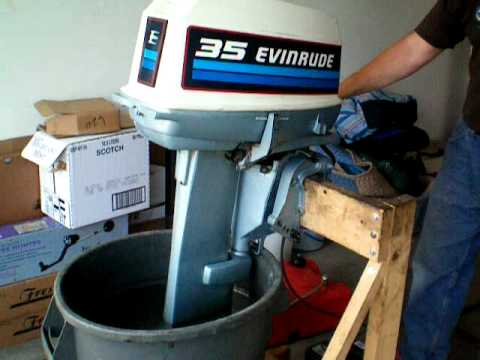 1982 Evinrude 35HP Outboard Motor - YouTube