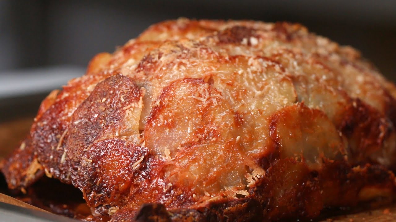 Scalloped Potato–Crusted Rib Eye | Tasty