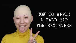 HOW TO APPLY A BALD CAP FOR BEGINNERS | Jacynda Jae