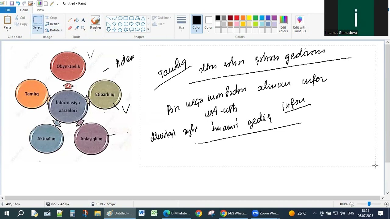 Nəzəri hissələrin təkrarı.