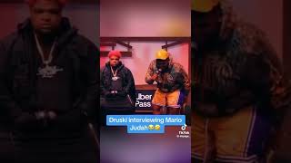 Druski Interviewing Mario Judah 😭 #druski #druski2funny #viral #mariojudah #funny