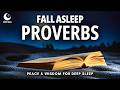 Fall Asleep to Proverbs for Peace &amp; Wisdom | Holy Bible Audio for Deep Sleep