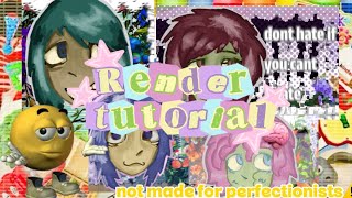 RENDER TUTORIAL‼️WITH ONE FREE BRUSH(may not work for some artstyles)