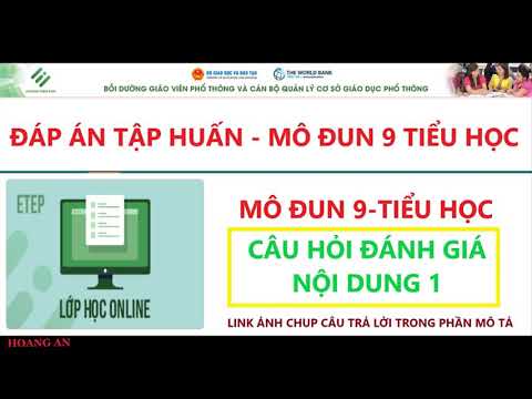Video Mô đun 9: Đáp án câu hỏi đánh giá nội dung 1, mô đun 9... - youtube
