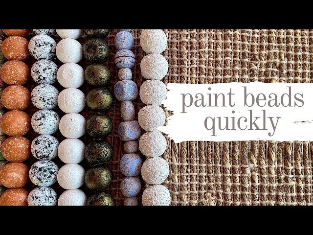 How to Paint Wooden Beads - The Handyman's Daughter