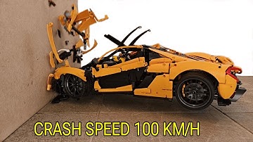 Lego McLaren P1 CRASH test 💥 100 KM/H 💥 Lego Technic 42172
