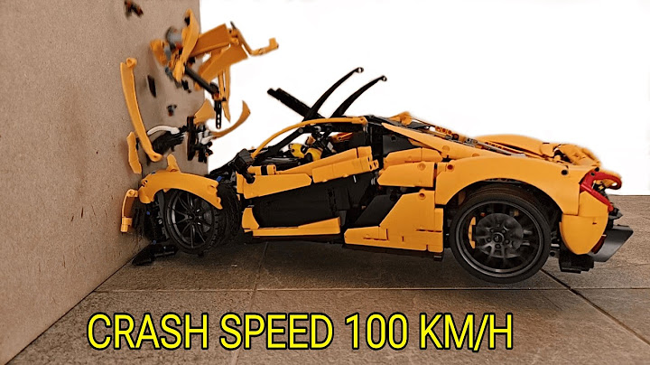 Lego McLaren P1 CRASH test 💥 100 KM/H 💥 Lego Technic 42172