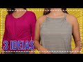 3 IDEIAS INCRÍVEIS DE TRANSFORMAÇÃO DE ROUPA VELHA EM NOVA - BLUSAS QUE NÃO SERVEM