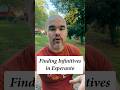 Finding Infinitives in #esperanto #conlang #languagelearning #grammar #lesson #learning #tips