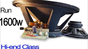 How to make 100w audio amplifier with transistor, classic simple 30v 0v 30v