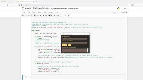 Build a Dragon Warhammer Spec calculator with PySimpleGUI || Python || Quick Tutorial