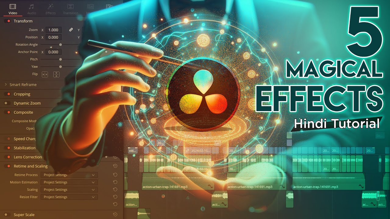 5 Magical FEATURES in Davinci Resolve 18 - Hindi