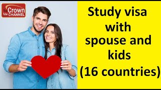 Study Visa with spouse and kids | Student dependent visa | Family visa expert | visa refusal expert