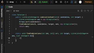 LeetCode 40: Combination Sum II | Java Solution | Backtracking