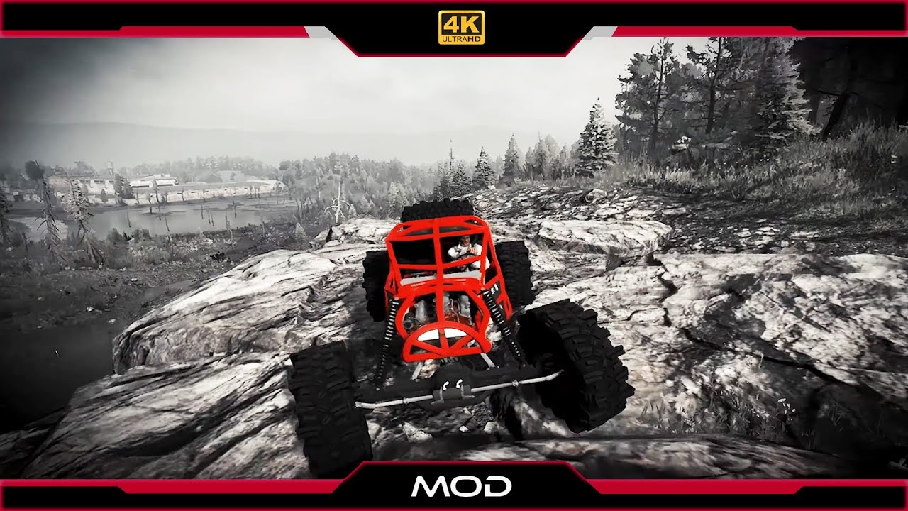 Snow Runner 🚍🚛 #1 - MOD Rock Rod Bouncer 🚚🚘 (en 4k) - YouTube