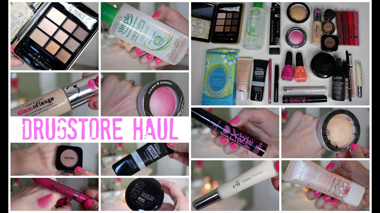 NEW Drugstore Makeup Haul 2015 - ELF, Hard Candy, NYX, Essence, NYC, & More!