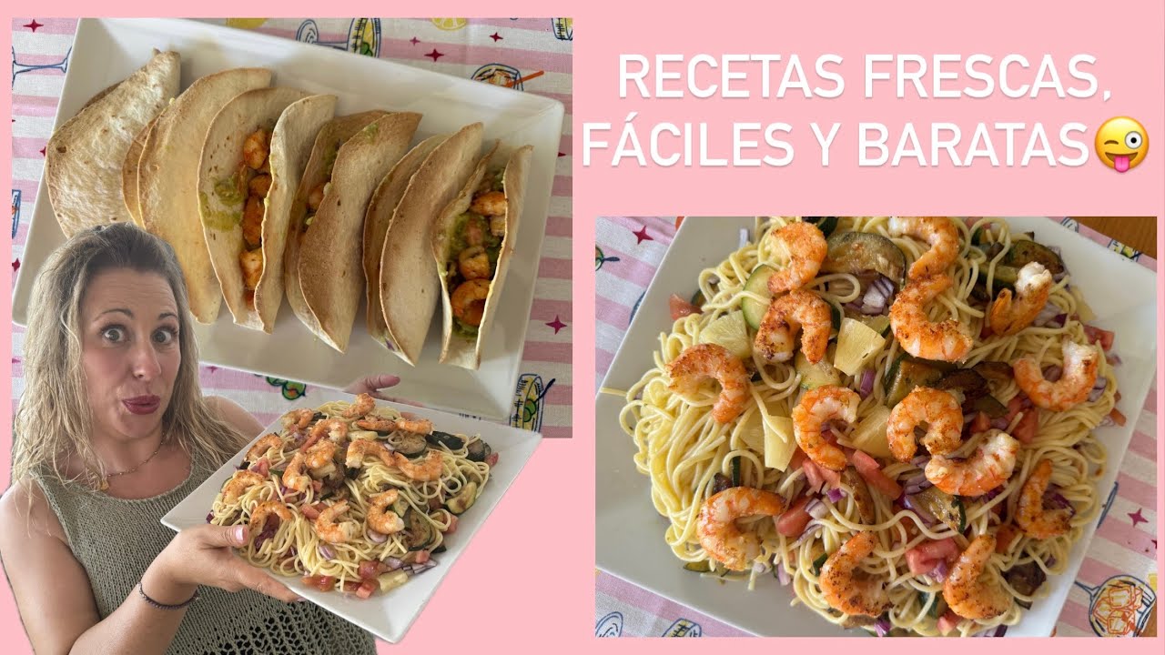 Menú FIN DE SEMANA 10€ con recetas FRESCAS, FÁCILES y RÁPIDAS. OS ENSEÑO LA COMPRA 🛒