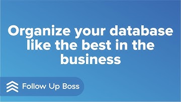 Organize your database like the best in the business