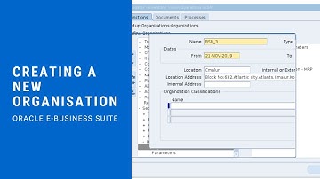 Creating a new Organisation in Oracle E-Business Suite #3