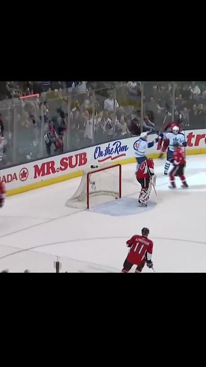 Luke Schenn Blasts One By The Goalie!!! (2010) #leafs