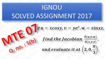 IGNOU Solved Assignment 2017 BSC (MTE 07 5-b)