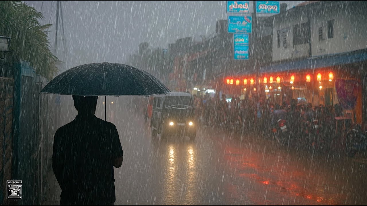 I Walk in the Rain to Forget How Much It Hurts. Relaxing Sound for Sleep Meditation. White Noise.