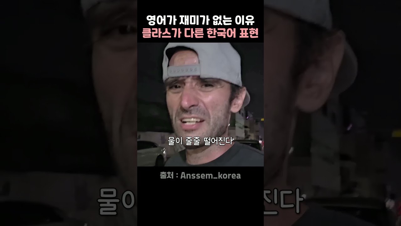 한국 N년차 한국어 만렙 외국인이 영어가 재미없어진 이유