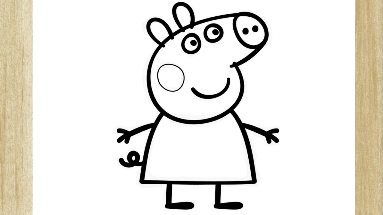 peppa pig desenho para desenhar