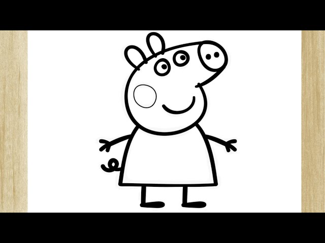 COMO DESENHAR A PEPPA PIG (FÁCIL) /// HOW TO DRAW PEPPA PIG (EASY) 