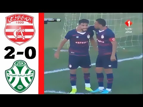 اهداف مباراة النادي الافريقي و شبيبة القيروان 2 0 الدوري التونسي ثنائية للافريقي