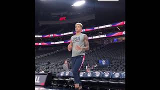 Donovan Mitchell,Jayson Tatum, And Kyle Kuzma Warm up before Team USA Scrimmage!!