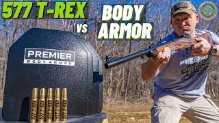 577 T-Rex Vs Body Armor (The Real Life T-Rex Rifle !!!)