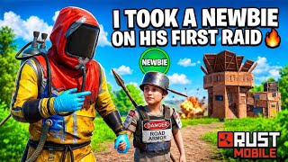 ​I Took a 16-Year-Old on His First Raid in Rust Mobile... (Shocking!) #rustmobile 