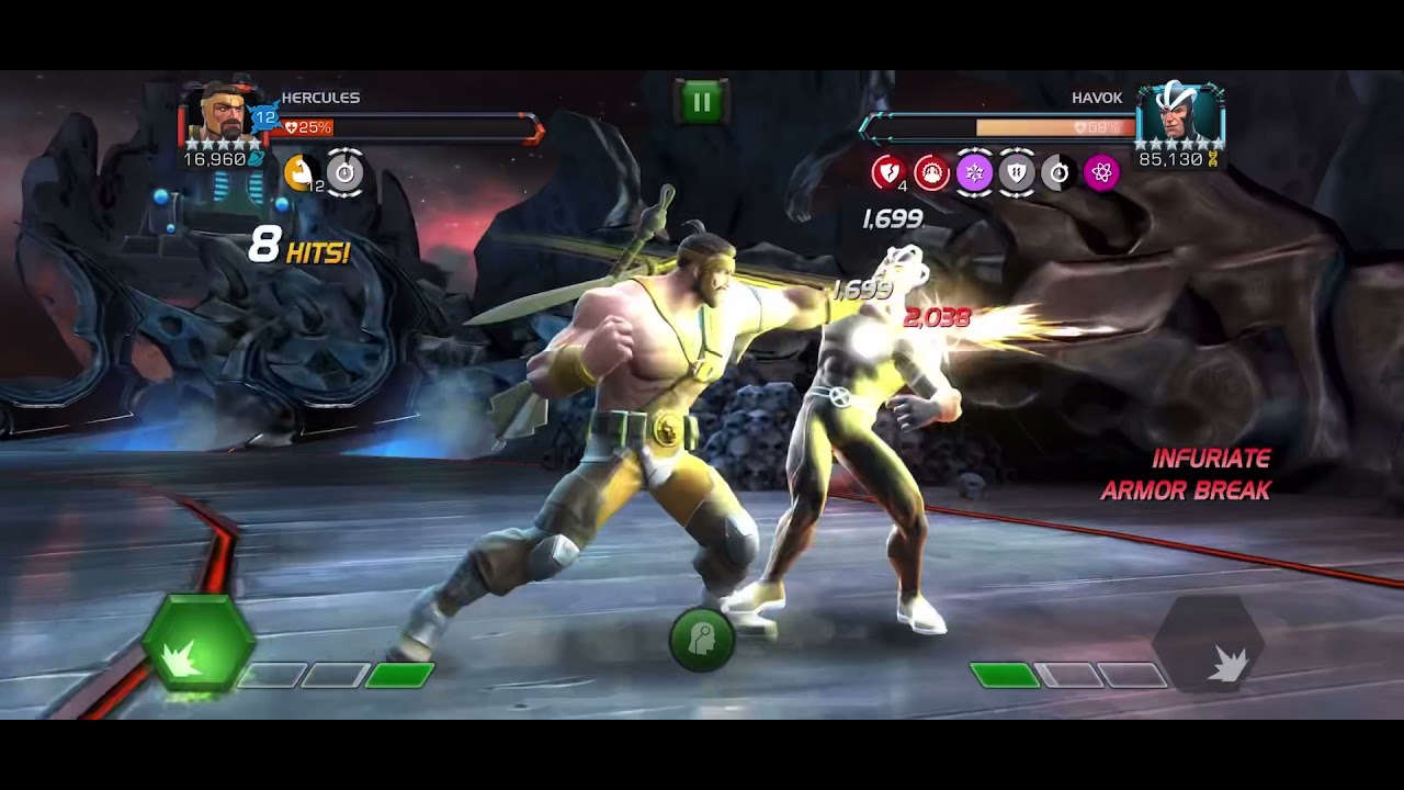 Mcoc Hercules vs Havok 6.3.3