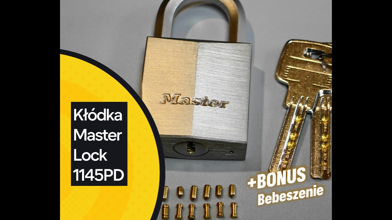 24. Kłódka Master Lock 1145PD - otwieranie z bebeszeniem. #Bezklucza, #locksmithamator,
