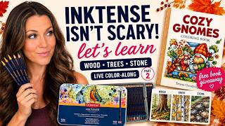 🔴 LIVE: Inktense Isn’t Scary! Wood, Trees & Stone Made Easy