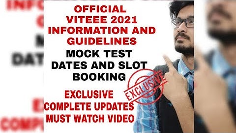 VITEEE 2021 ||VITEEE (ORPE) INFORMATION AND GUIDELINES| IMPORTANT GUIDELINES|ALL YOU NEED TO KNOW