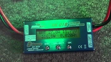 Hobbyking Nova Cheerson CX-20 Amps and Watts