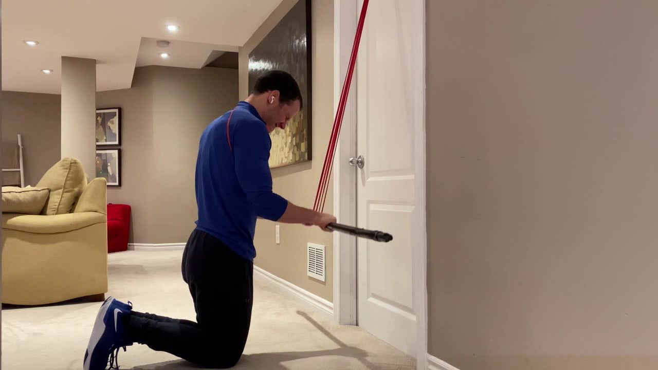 "Tricep Pushdown" with Band and Broomstick (SUPERSET) YouTube