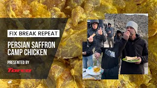 Camp-Side Persian Saffron Chicken From Scratch - Start To Finish.